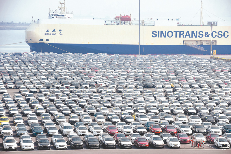 廣東自貿區南沙新區南沙港汽車碼頭。(新華社資料照片)