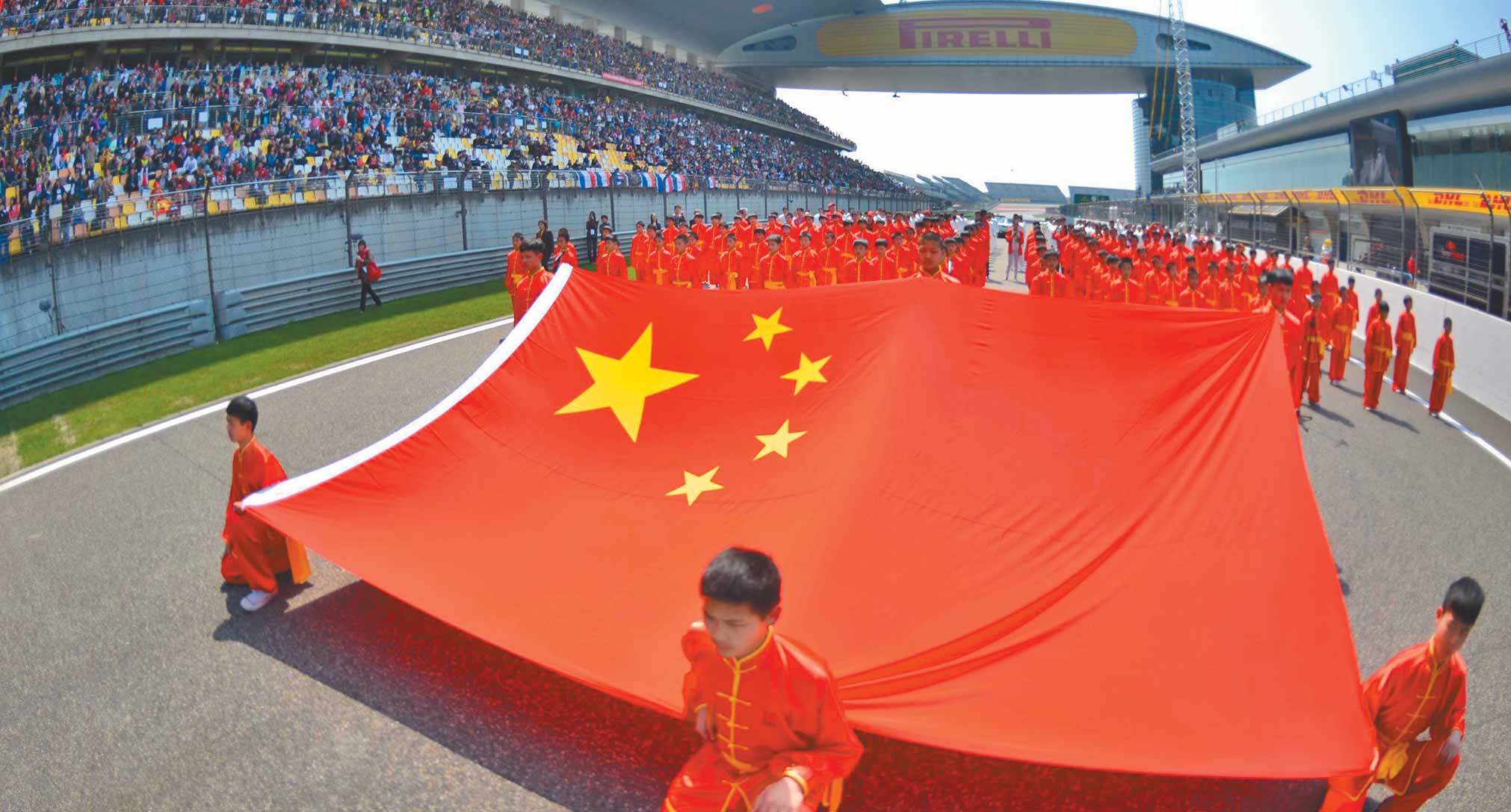 2015F1大獎賽上海站,開幕式表演精武功夫。(CFP)