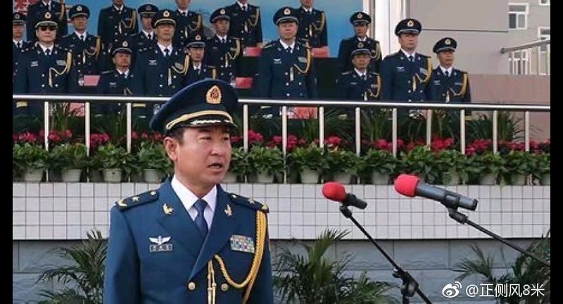中部戰區空軍司令員韓勝延。(取自新浪微博@正側風8米)