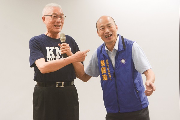 ▲國民黨主席吳敦義(左)與韓國瑜(右)。(本報系資料照片)